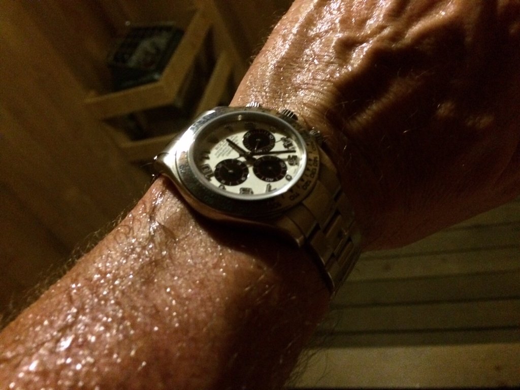 Wearing a Watch in a Sauna or Steam Room.